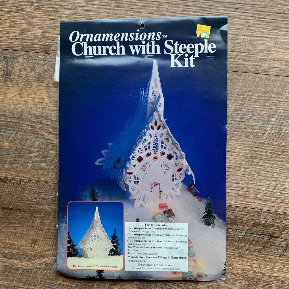 Ornamensions Battenburg 9" Church with Steeple Kit